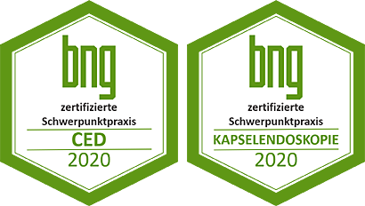 Zertifikat BNG für chronisch entzündliche Darmerkrankungen (CED) und Kapselendoskopie