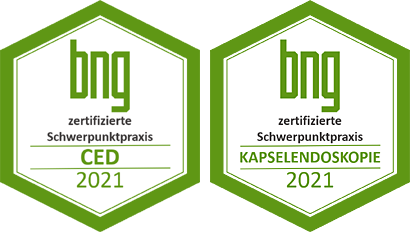 Zertifikat BNG für chronisch entzündliche Darmerkrankungen (CED) und Kapselendoskopie