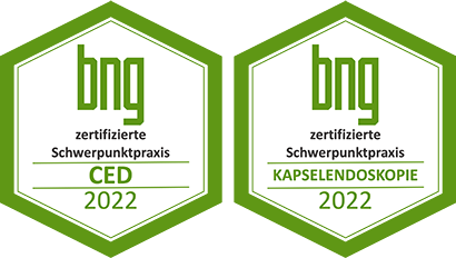 Zertifikat BNG für chronisch entzündliche Darmerkrankungen (CED) und Kapselendoskopie